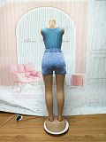 Sexy Women'S Vest Washed Shorts Casual Two-Piece Set Wholesale