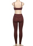 Fashion Sexy Camisole Slim Fit Hip Trousers Two Piece Suit For Women