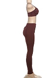 Fashion Sexy Camisole Slim Fit Hip Trousers Two Piece Suit For Women