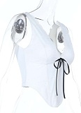 Summer New Lace V-Neck Contrast Color Camisole