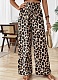 New Leopard Print Casual Trendy Wide Leg Pants For Women