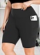 Crescent Pocket Summer Large Size Thin High Waist Yoga Shorts