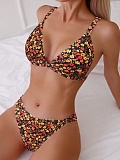 New Printed Women's Beach Sexy Bikini Two-Piece Swimsuit