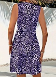 Sexy V-Neck Leopard Print Dress For Women