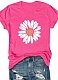 Casual Charming Floral Print Women's Crew Neck Pullover