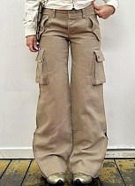 Summer Fashion Pocket Casual Distressed Washed Light Color Straight Jeans