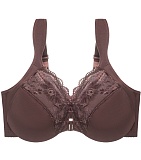 Thin Push-Up Women'S Underwear Sexy Lace With Steel Ring Adjustment Large Size Front Buckle Bra