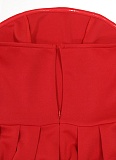 Sexy Solid Color Tube Top Sleeveless Large Flower High Waist Hip Dress