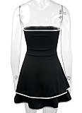 Summer New Fashion Sexy Tube Top Backless Net Celebrity Dress
