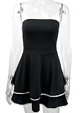 Summer New Fashion Sexy Tube Top Backless Net Celebrity Dress