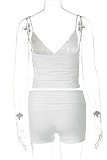 New Solid Color Camisole Top Hip-Lifting Shorts Sports Fitness Two-Piece Set
