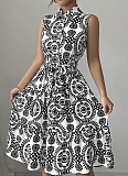 Summer Fashion Printed Sleeveless Dress For Women