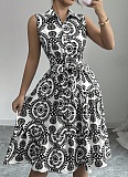Summer Fashion Printed Sleeveless Dress For Women