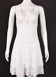 Summer Hot Girl Tied With Lace Backless Sexy Dress