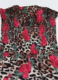 Sexy Tube Top Fashion Print Loose Jumpsuit For Women