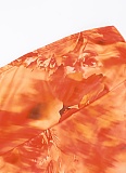 Tubetop Slim Fit Waist Printed Temperament Holiday Dress