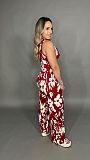 Casual Fashion Animal Print Sleeveless Top Wide Leg Pants Set