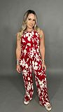 Casual Fashion Animal Print Sleeveless Top Wide Leg Pants Set