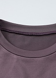 Summer New Fashion All-Match Solid Color Round Neck Slim Short Sleeve T-Shirt