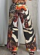 New Summer Floral Leopard Print Loose Straight Trousers
