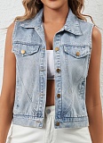 Street Fashion Loose Fashion Casual Denim Vest