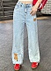 2025 Spring and Autumn New Loose Denim Straight Wide Leg Pants