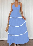 New Style Backless Sexy Loose Halter Neck Dress For Women