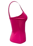 Sexy Rose Red Perm Diamond Slim Fit Sports Vest