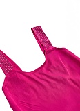 Sexy Rose Red Perm Diamond Slim Fit Sports Vest