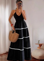New Style Backless Sexy Loose Halter Neck Dress For Women