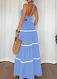 New Style Backless Sexy Loose Halter Neck Dress For Women
