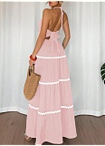 New Style Backless Sexy Loose Halter Neck Dress For Women