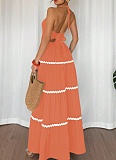 New Style Backless Sexy Loose Halter Neck Dress For Women