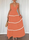 New Style Backless Sexy Loose Halter Neck Dress For Women