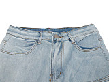 Women's Casual multi-pocket gradient denim wide-leg pants SH-391357