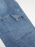 Women's fashion high-waisted denim wide-leg jumpsuit SH-391400