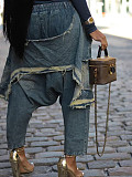 Trendy Distressed Ripped Jeans Loose Harem Pants SH-391378