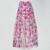 Sexy See-through Elastic Mesh Splicing Hip-hugging Slim Dress NY-11009