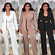 Elegant Lady Pearl Lapel Three-piece Suit Set NY-3613