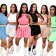 Sleeveless Short Vest Casual Pleated Skirt Two-Piece Set SFY-2806