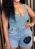 Sexy Camisole Washed Shorts Two-Piece Set Women'S Clothing SFY-731