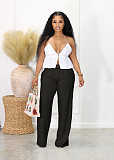 Women Linen-cotton Casual Breathable Straight-leg Pants AIL-241