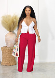 Women Linen-cotton Casual Breathable Straight-leg Pants AIL-241