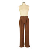 Women Linen-cotton Casual Breathable Straight-leg Pants AIL-241