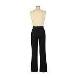 Women Linen-cotton Casual Breathable Straight-leg Pants AIL-241