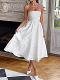 Sexy stapless women prints high-waist maxi dress LDG-D2523056