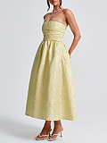 Sexy stapless women prints high-waist maxi dress LDG-D2523056