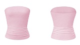 Sexy solid color backless knitted strapless top LDG-K2512072