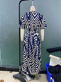 Summer 2025 Women's twill short-sleeved cinched waistline Dress YDX-1099