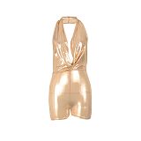 Hot sexy deep-v backless nightclub bodycon rompers AIL-271